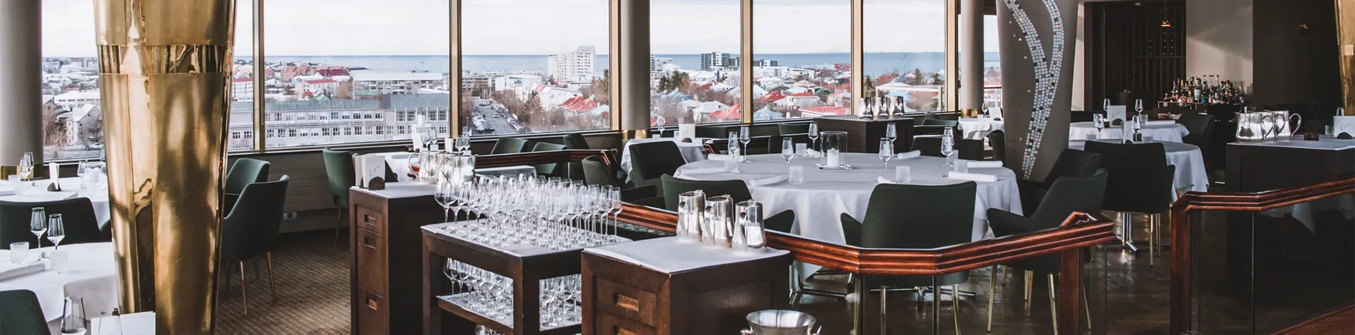 Restaurang Grillid i Reykjavik, Island.