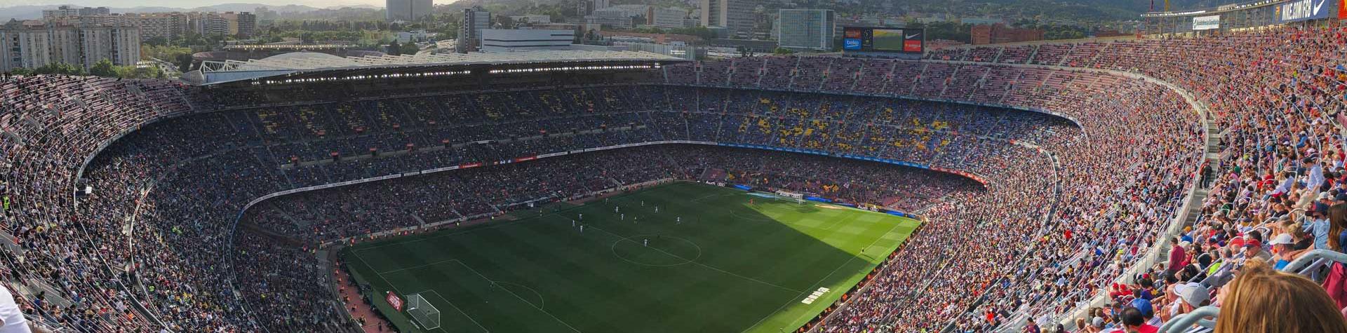 Fotbollsstadium Camp Nou i Barcelona.