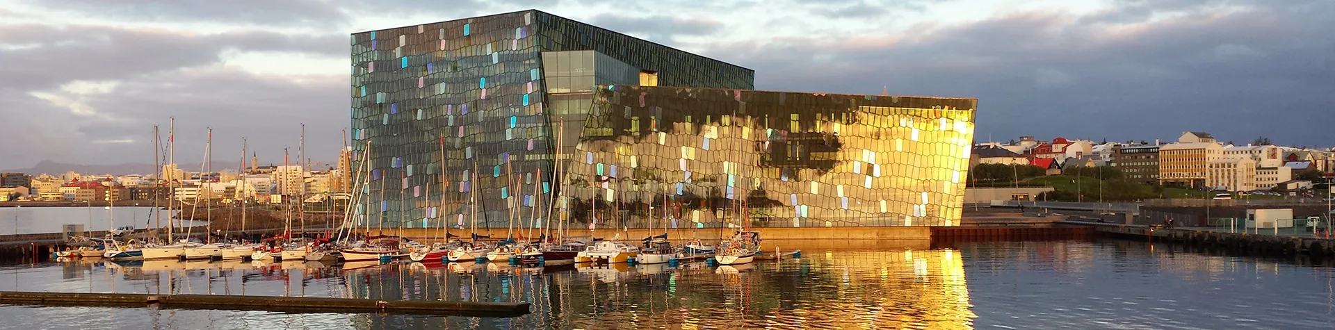 Operahuset Harpa i Reykjavik, Island.