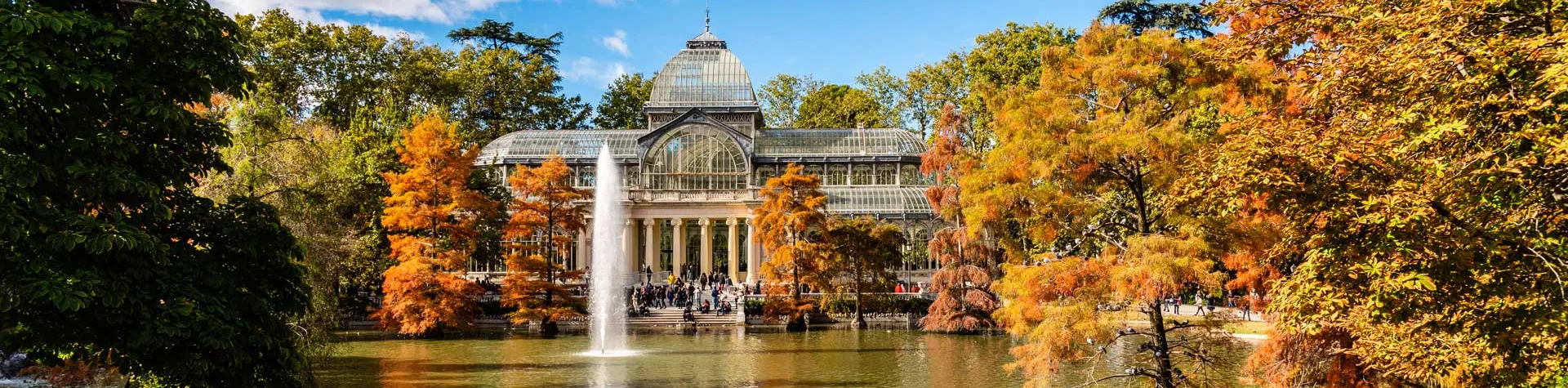 Retiro parken i Madrid.