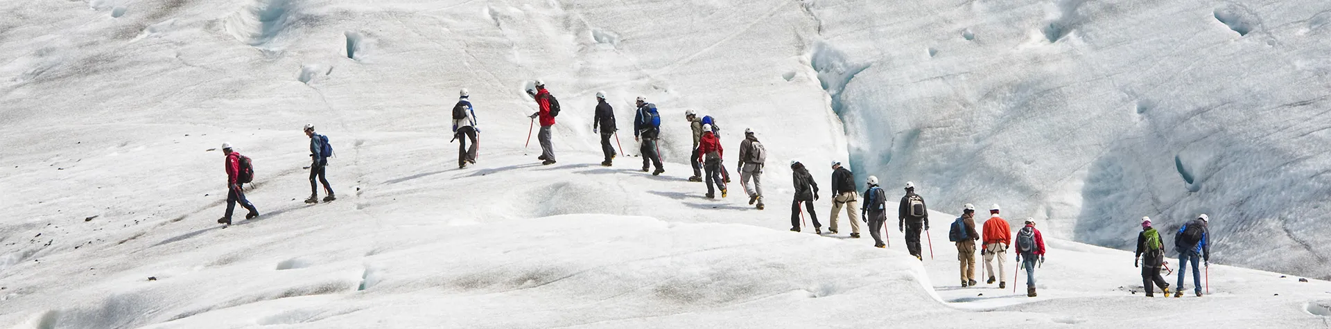 Glaciärvandring på Island.