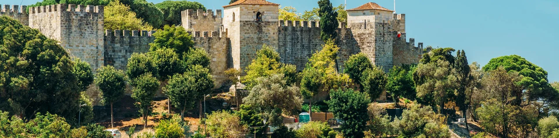 Utsikt över São Jorge-slottet i Lissabon 