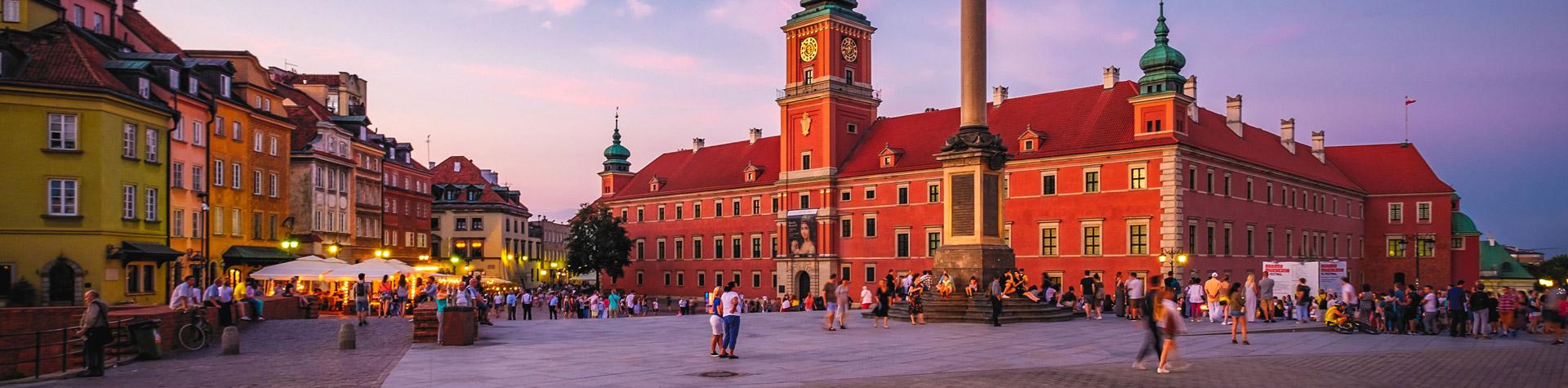 Det kungliga slottet i Warszawa.