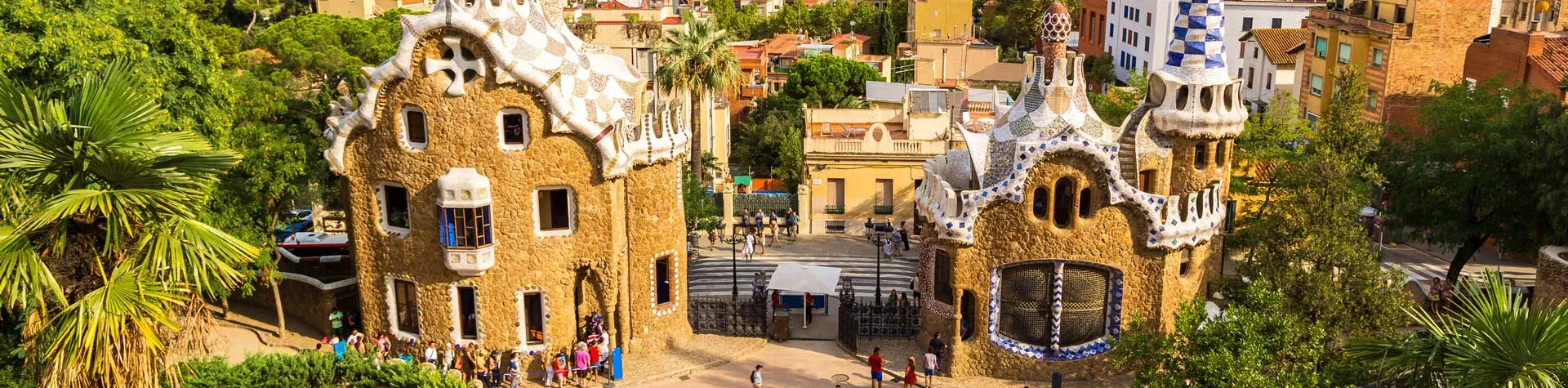 Park Güell i Barcelona.