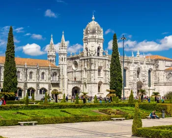 Jeronimos kyrkan i Lissabon, Portugal.