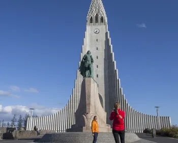 Hallgrímskirkja i Reykjavik.