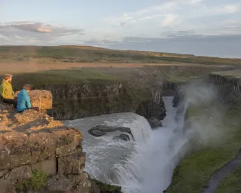 Gullfoss vattenfall, Island.