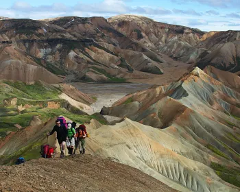 Landmannalaugar, Islands högland.