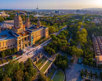 Montjuïc i Barcelona.