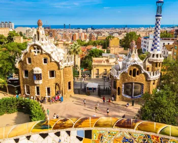 Park Güell i Barcelona.