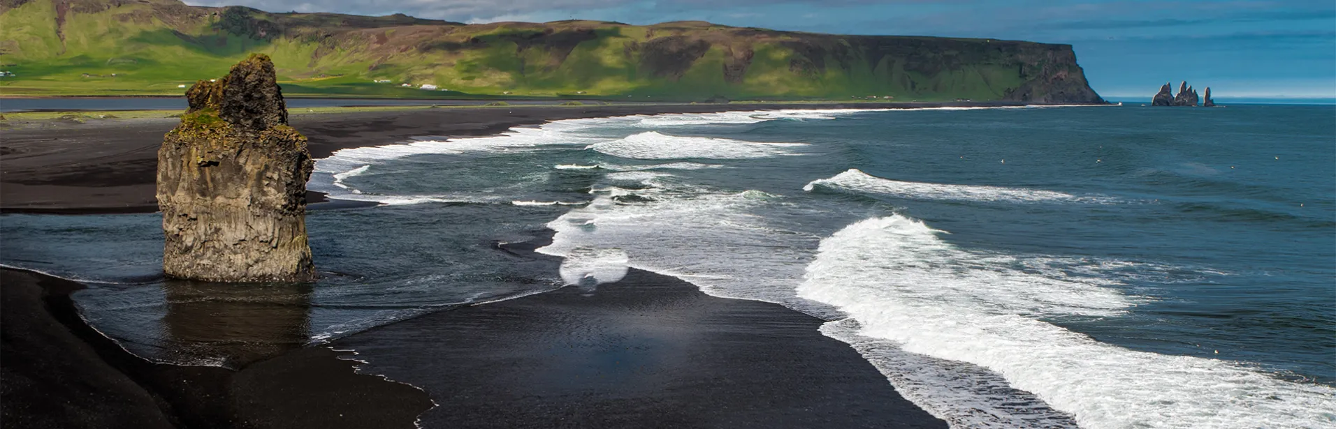 reynisdrangar, sydkusten, island