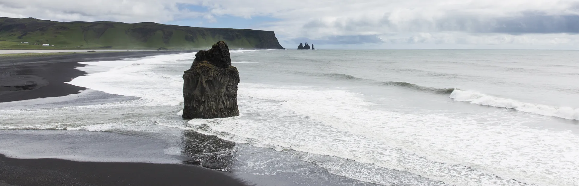 lavastrand, sydkusten, reynisfjara, island