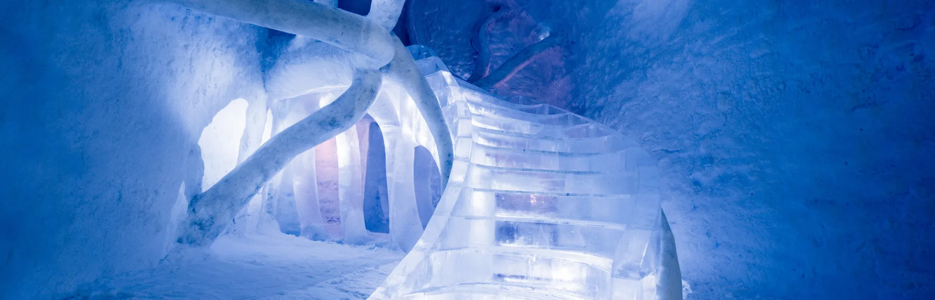 Icehotel, kiruna, sverige, trappa